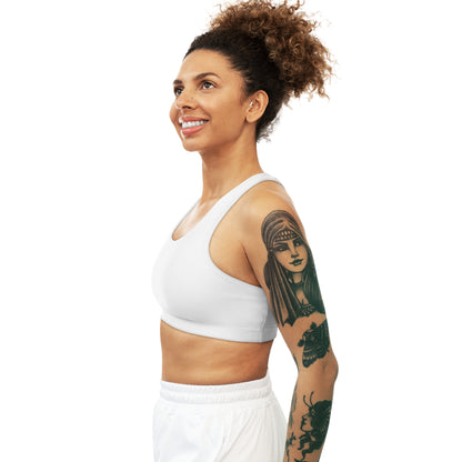 Muscle Mommy Sport Bra (White)