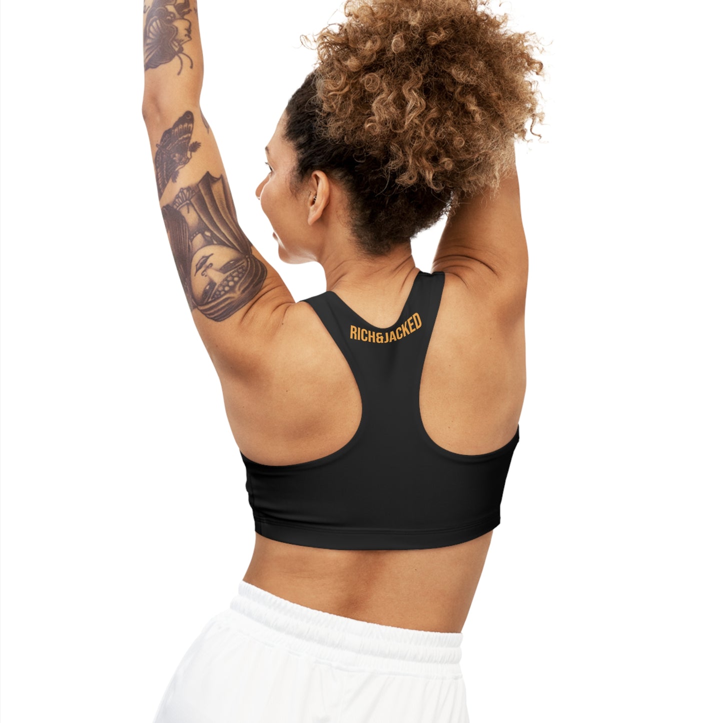 Muscle Mommy Sport Bra (Black)