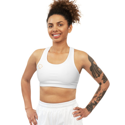 Muscle Mommy Sport Bra (White)