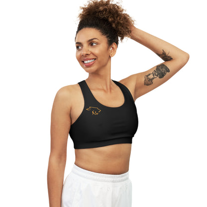 Muscle Mommy Sport Bra (Black)