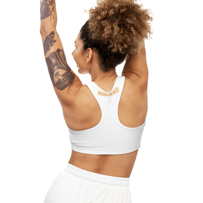 Muscle Mommy Sport Bra (White)