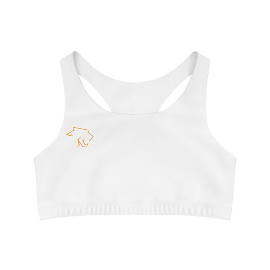 Muscle Mommy Sport Bra (White)